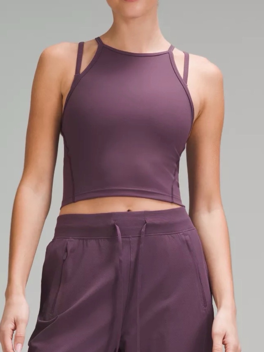 Lululemon Wunder train high neck cross-back tank